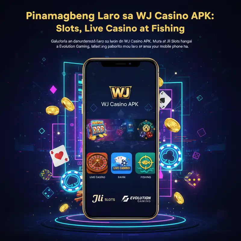 Pinakamagandang Laro sa WJ Casino APK Banner